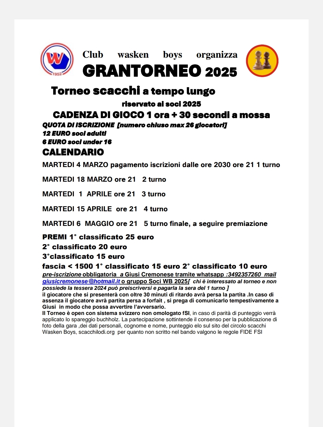BANDO GRANTORNEO 2025