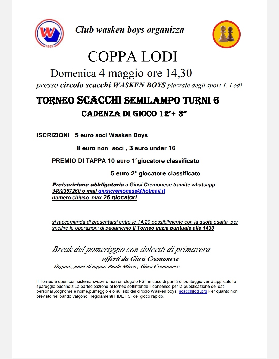 BANDO COPPA LODI MAGGIO 2025