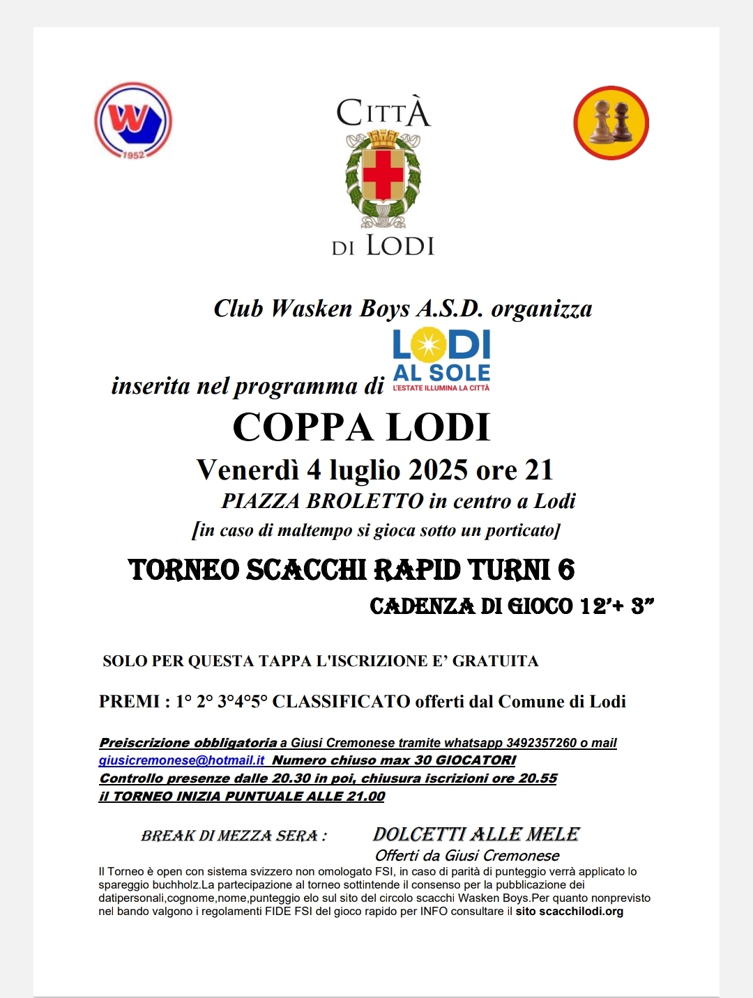 BANDO COPPA LODI LUGLIO 2025