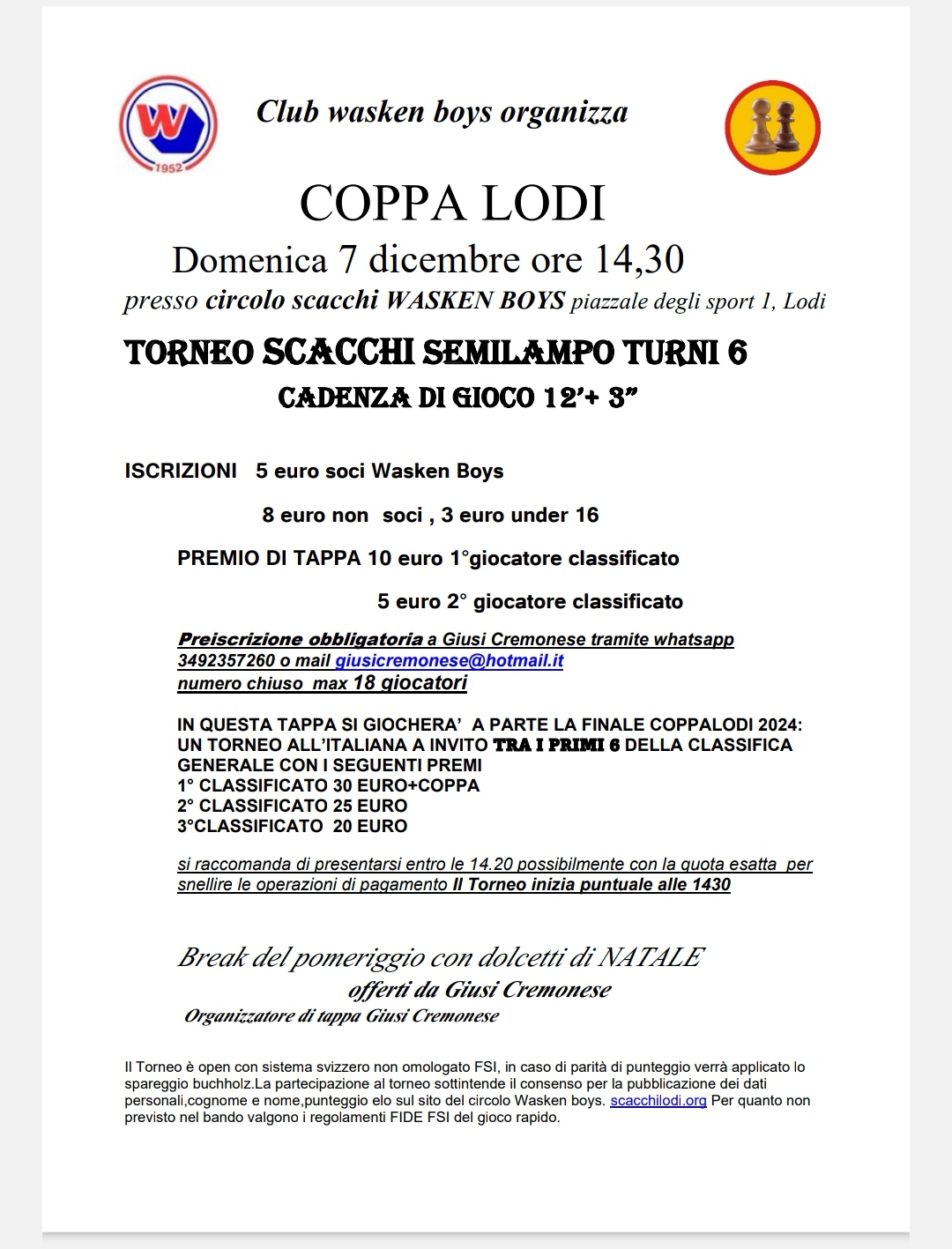 BANDO COPPA LODI DICEMBRE 2025